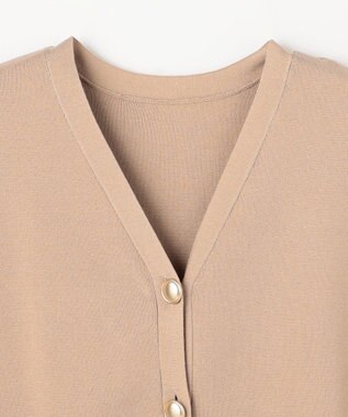ANY メタルボタンニットベスト ベージュ