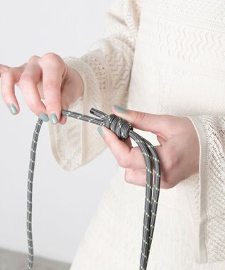 TRICOTE CORD STRAP／コードストラップ 97CHARCOAL