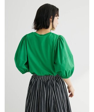 Green Parks 布帛ドッキングランタンスリーブカットプルオーバー Off White