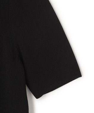BEIGE， LAURA / ドライタッチ ストレッチショートスリーブニット Black