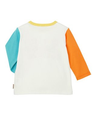 MIKI HOUSE HOT BISCUITS 【80-120cm】パステルロゴ 長袖Tシャツ マルチカラー