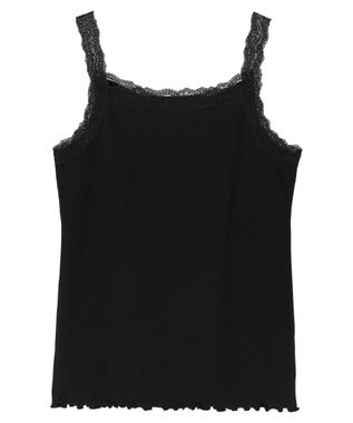 earth music&ecology ２ＷＡＹスクエア＆Vネックネックレースタンクトップ Black