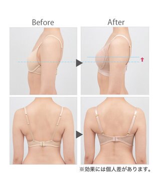 BRADELIS New York 【BRADELIS Me / ノンワイヤーブラ】ハグミーブラレット ソフト補整 楽にナチュラルな谷間を作る補正ブラジャー ME118307 ダークグレージュ