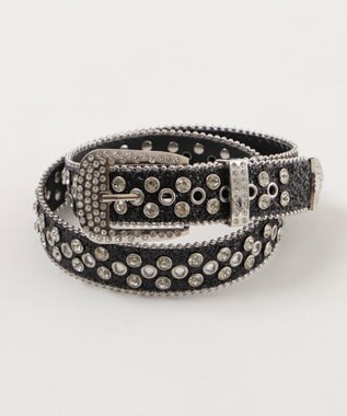 WEGO Lビジューバックルラメスタッズベルト