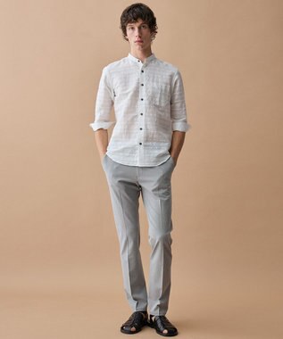 JOSEPH ABBOUD 【ウエストも伸びる!・ストレッチ】 キャリーマン2WAYストレッチ パンツ　26SSモデル ライトグレー系