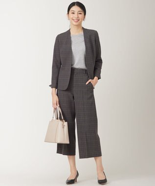 ANY SIS L 【セットアップ対応】サーモ2WAYストレッチ ジャケット グレーグレンチェック