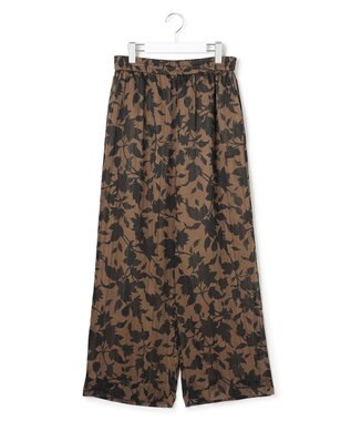 ICB 【30th ANNIVERSARY】 アーカイブフラワープリント ワイドパンツ バーントアンバー×ブラック