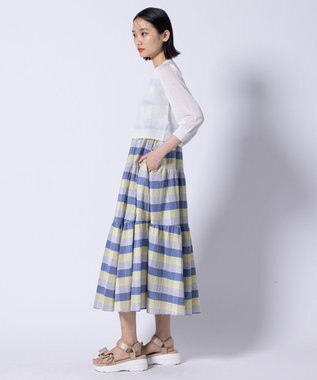 TOCCA 【美人百花掲載】SHEER BUBBLE KNIT ニットカーディガン アイボリー系