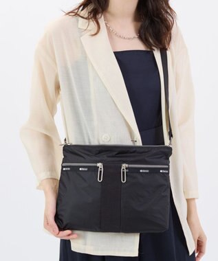 LeSportsac POUCH CROSSBODY/ブラックC ブラックC