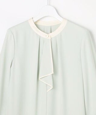 ANY SIS L ボウタイツイル ブラウス ミント