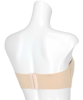une nana cool ストラップレス 1/2カップ ノンワイヤーブラジャー ベージュ
