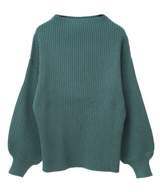 Green Parks ・ｓｗｉｎｇ　ｂｙ　ボトルネックカラーニット Green