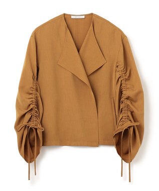 BEIGE， ZINNIA / ノーカラーブルゾン Ocre