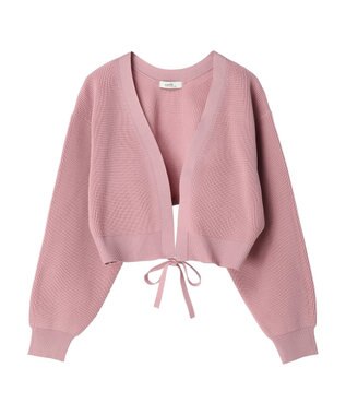 earth music&ecology バックリボンボレロ Pink