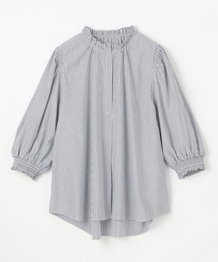 ANY L 【接触冷感/UVカット/抗菌防臭/速乾】エニイファンクション シャーリングブラウス ロンスト