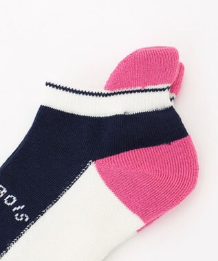 23区GOLF 【WOMEN】カラーブロックアンクル ピンク系