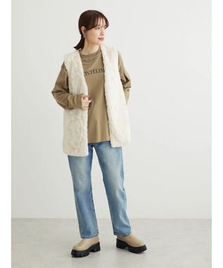 Green Parks オーバーサイズロゴチュニック Khaki