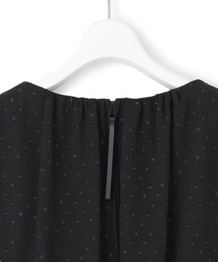 23区 L 【APPLAUDIR】ドットシアークレープ ドレス ブラック系