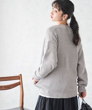 WEGO オーバーフィットカーディガン ライトグレー