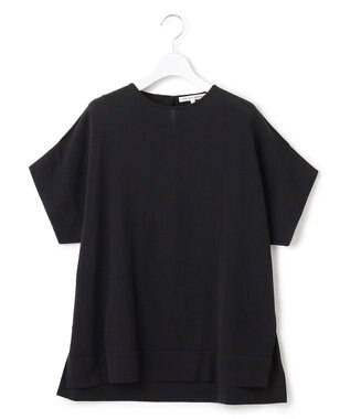 23区 【洗える】コットンアセテート プルオーバー ニット ブラック系