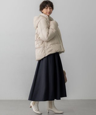 23区 L 【滝沢眞規子さん着用/VERY掲載】シレータフタ コンパクト ダウンコート ベージュ系