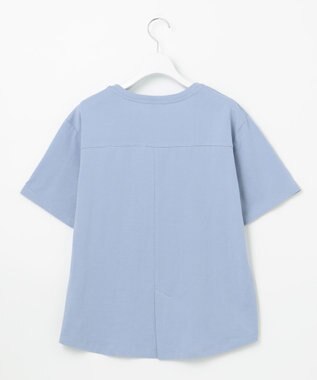 J.PRESS LADIES エンブロイダリー ロゴ Tシャツ サックスブルー系