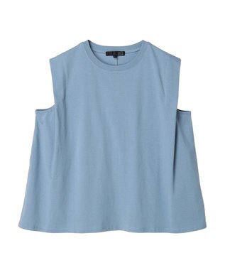 Green Parks ・ＳＵＧＡＲ　ＳＰＯＯＮ　ショルダータックフレンチＴシャツ Blue