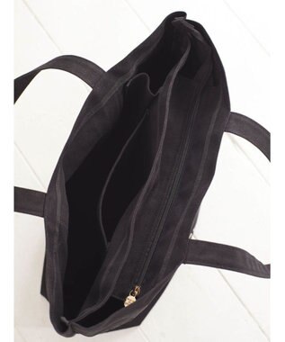 Maison de FLEUR マルチポケット帆布トートMバッグ Black