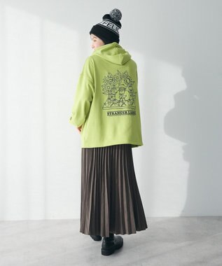 CRAFT STANDARD BOUTIQUE アコーディオンプリーツスカート Khaki