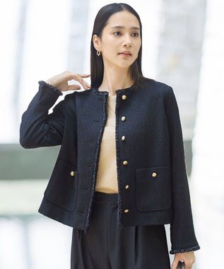 CAROLE / ノーカラージャケット / BEIGE, | ファッション通販