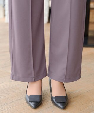 Tiaclasse 【洗える・接触冷感・紫外線ケア・サラごこち】選べるパンツ(テーパード/ワイド） ピンクモカ：ワイド