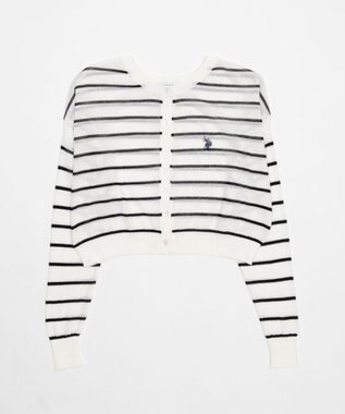 WEGO U.S. POLO ASSN.別注 シアーカーデ ホワイトボーダー