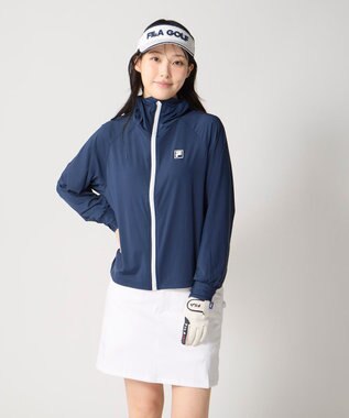 FILA GOLF／marie claire 【FILA GOLF】スーパーナイロンクール｜超接触冷感UVパーカー ネイビー