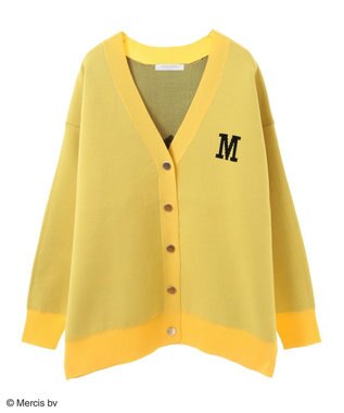 Green Parks Ｍｉｆｆｙ／フェイスジャガードニットカーディガン Yellow