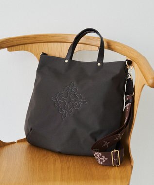 russet 《3/4～価格改定》スリム2WAYトートバッグ <コーデュラナイロン>(CE-1404-WEB)