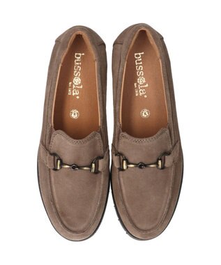 INTER-CHAUSSURES 【BUSSOLA】撥水ホースビットローファー オークスウェード