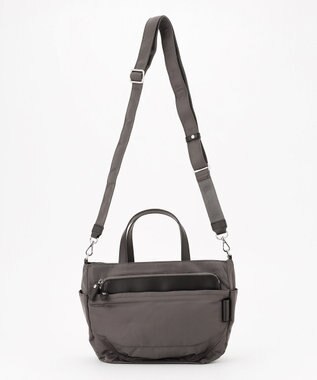 Y'SACCS ポリエステルツイル 2WAYトートバッグ ダークグレー