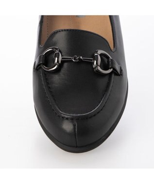 ing <ing>【WEB限定】【レイン対応】ヒールアップビットローファー ブラック