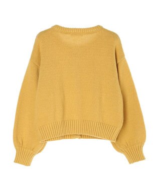 Green Parks クルーネックカーディガン Mustard