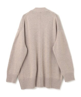BEIGE， 【洗える】LEADER / フェイクレザーポケットオーバーサイズカーディガン Taupe