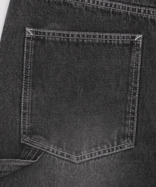 WEGO 【ユニセックス着用ITEM】イージーバレルレッグペインターパンツ デニムブラックソノタ