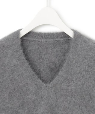 ICB フォックスカシミヤ プルオーバー ライトグレー系