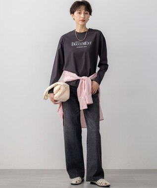 23区 S 【滝沢眞規子さん着用/VERY掲載/洗える】23区DENIM ストレッチ ワイドパンツ グレー系