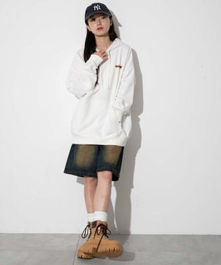 WEGO 【ユニセックス着用ITEM】別注NEW　JACKグラフィックプルパーカー ホワイト