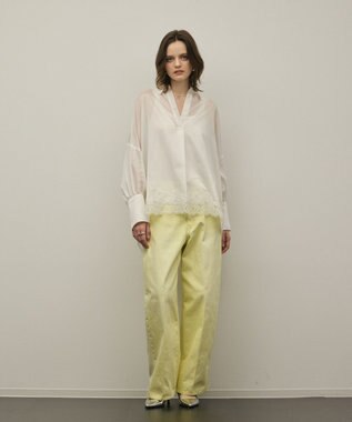 GRACE CONTINENTAL シアースキッパートップ ホワイト