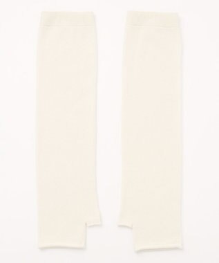 23区 L 【エステータ】エアリースパンウール アームウォーマーデザイン ハイネックニット オフホワイト系