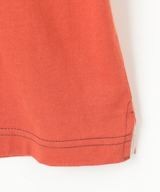 J.PRESS KIDS 【140-170cm】50/2 トリコストライプ 切替Tシャツ オレンジ系