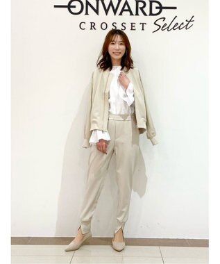 UNFILO 【洗える/吸水速乾】イージーケア キャンディスリーブ ブラウス ホワイト