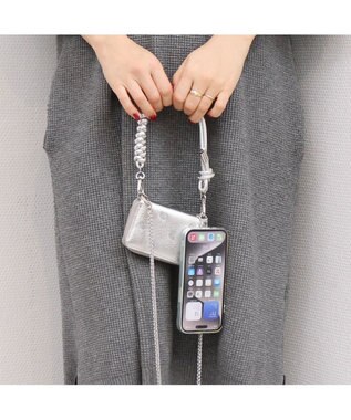 UNBILLION ペルケ perche / ドット刺繍ジャバラチャームウォレットショルダー