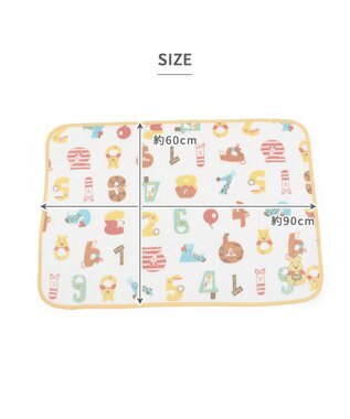 PET PARADISE ディズニー くまのプーさん ブランケット 《数字柄》 90×60cm 数字柄